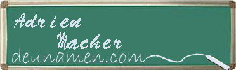Adrien Macher Visitenkarte